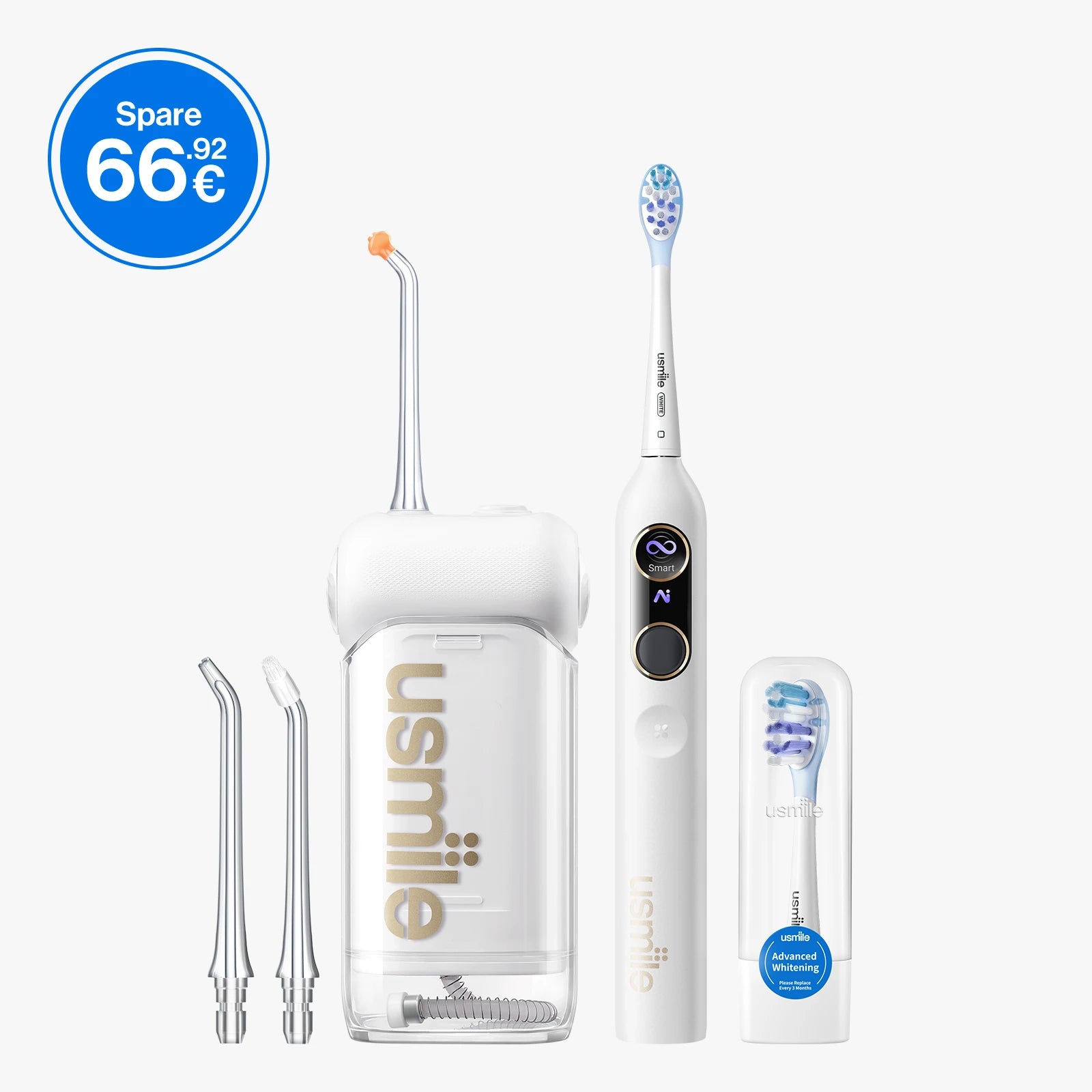usmile Y10 PRO Elektrische Zahnbürste x C10 Tragbare Munddusche