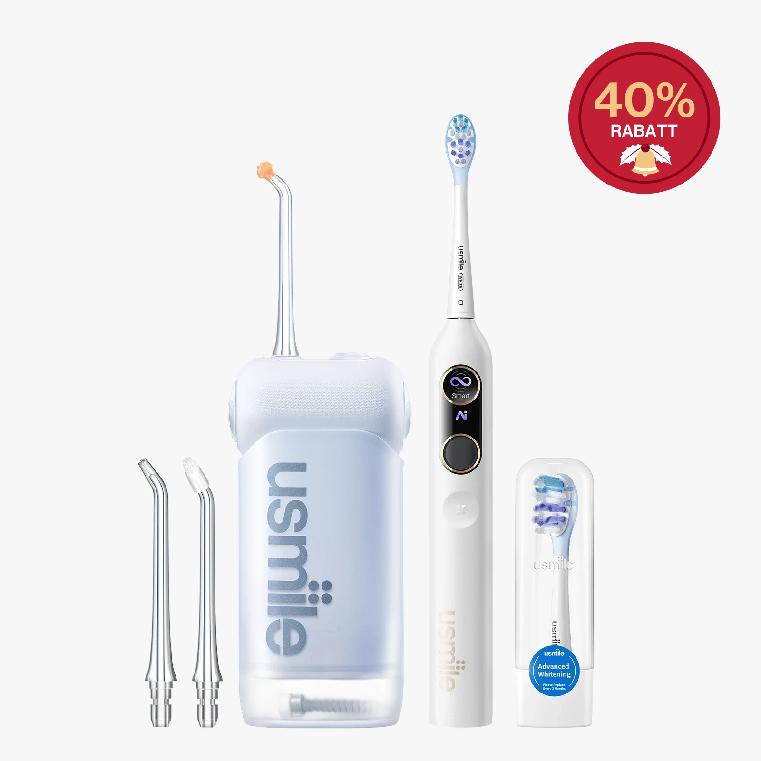 usmile Y10 PRO Elektrische Zahnbürste x C10 Tragbare Munddusche