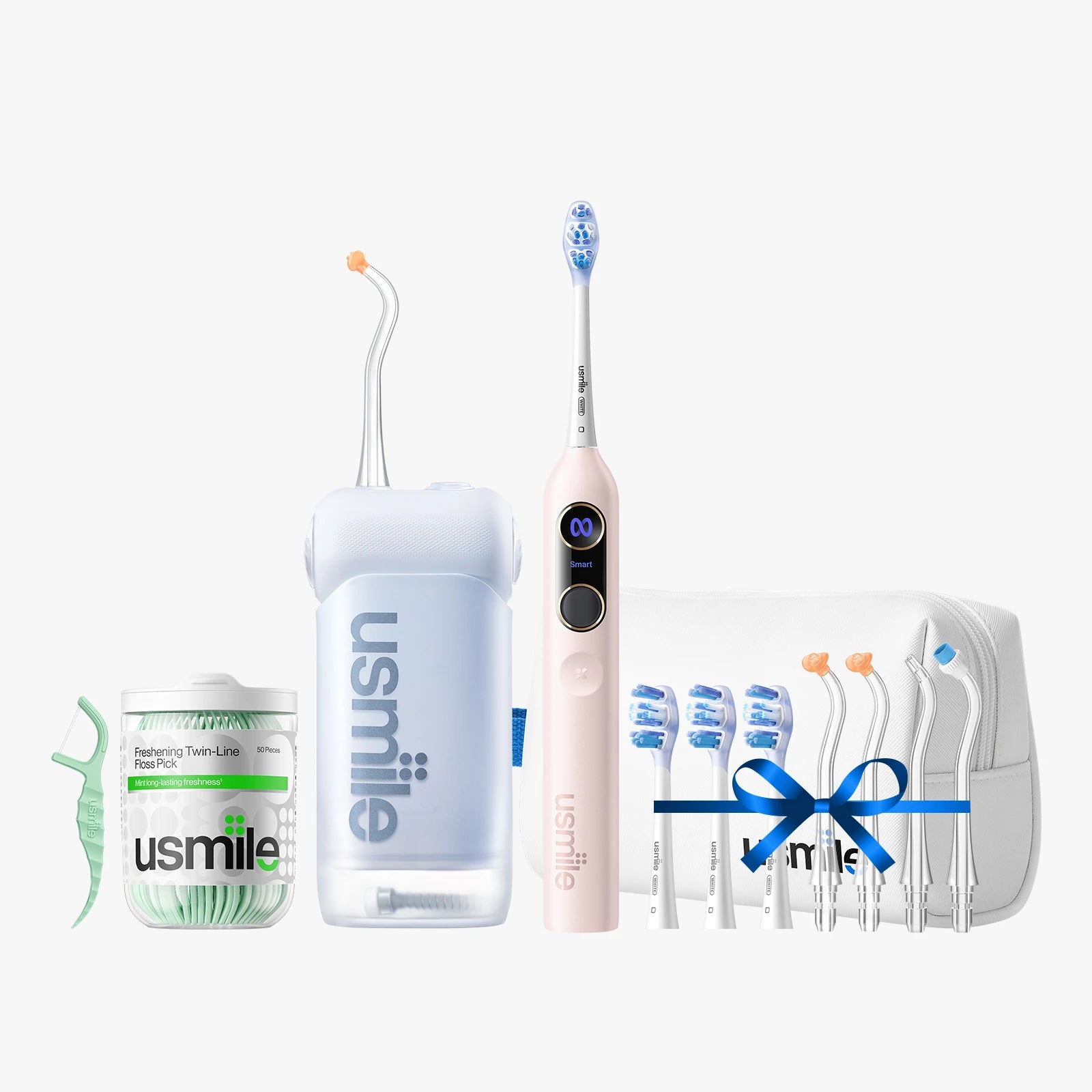 usmile Y20 PRO KI-Elektrische Zahnbürste x C10 Tragbare Munddusche