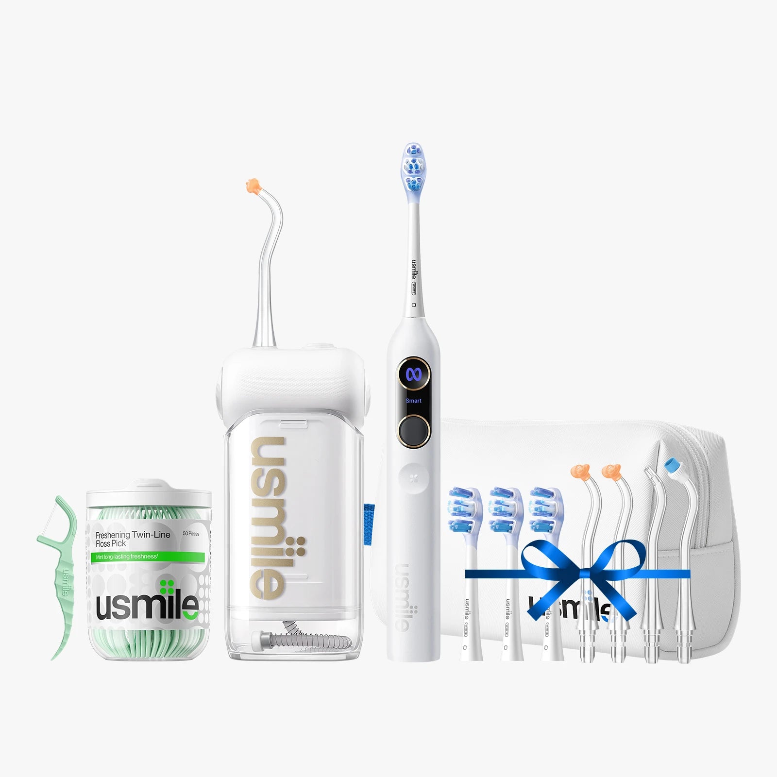 usmile Y20 PRO KI-Elektrische Zahnbürste x C10 Tragbare Munddusche