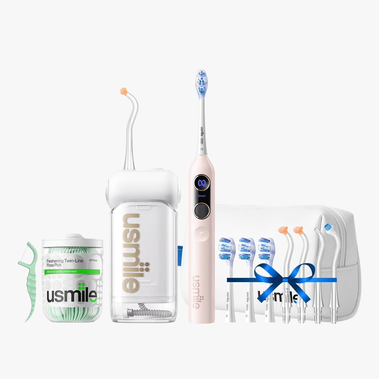 usmile Y20 PRO KI-Elektrische Zahnbürste x C10 Tragbare Munddusche