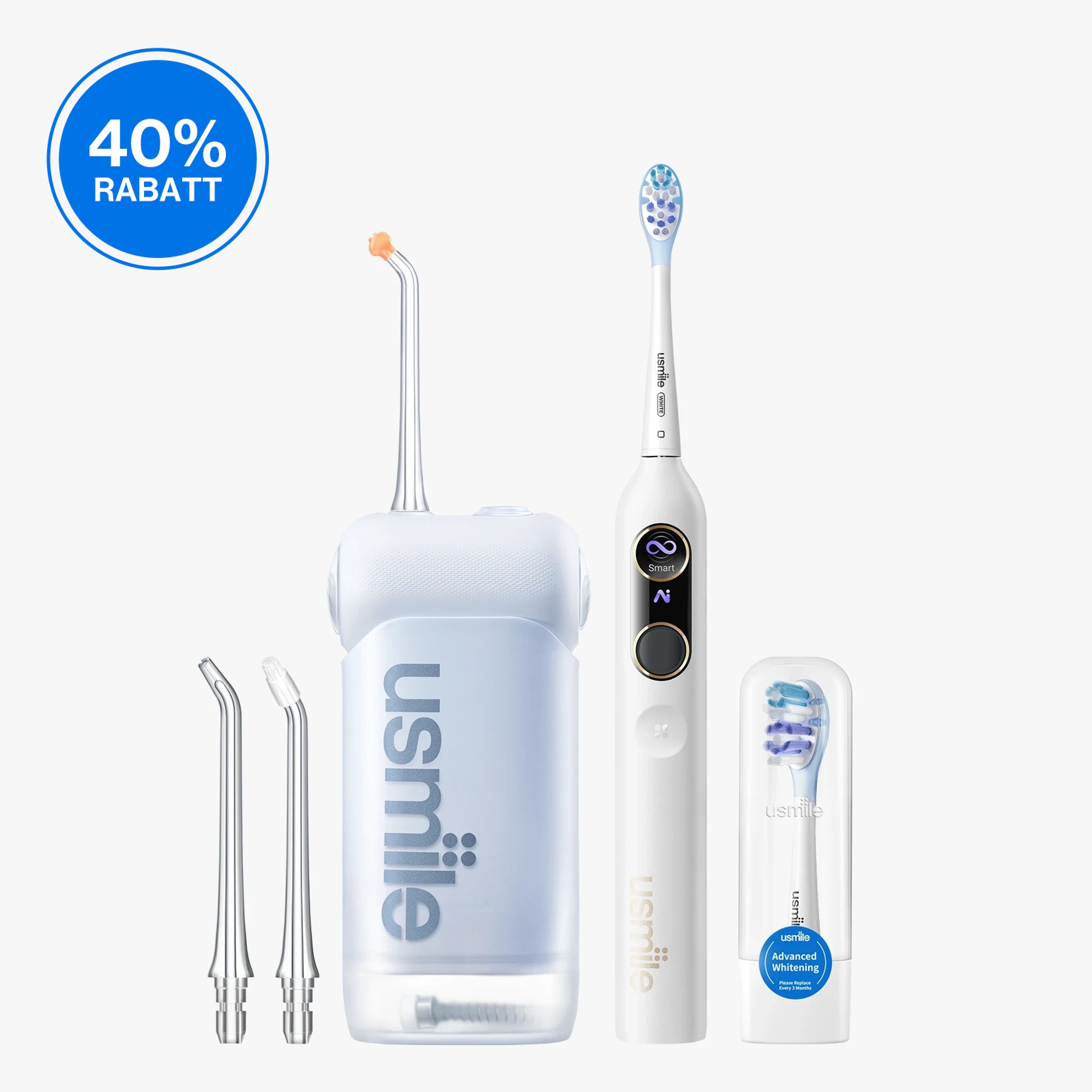 usmile Y10 PRO Elektrische Zahnbürste x C10 Tragbare Munddusche