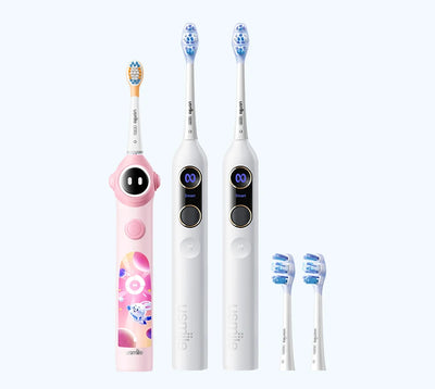 usmile Elektrische Schallzahnbürste Familien-Set